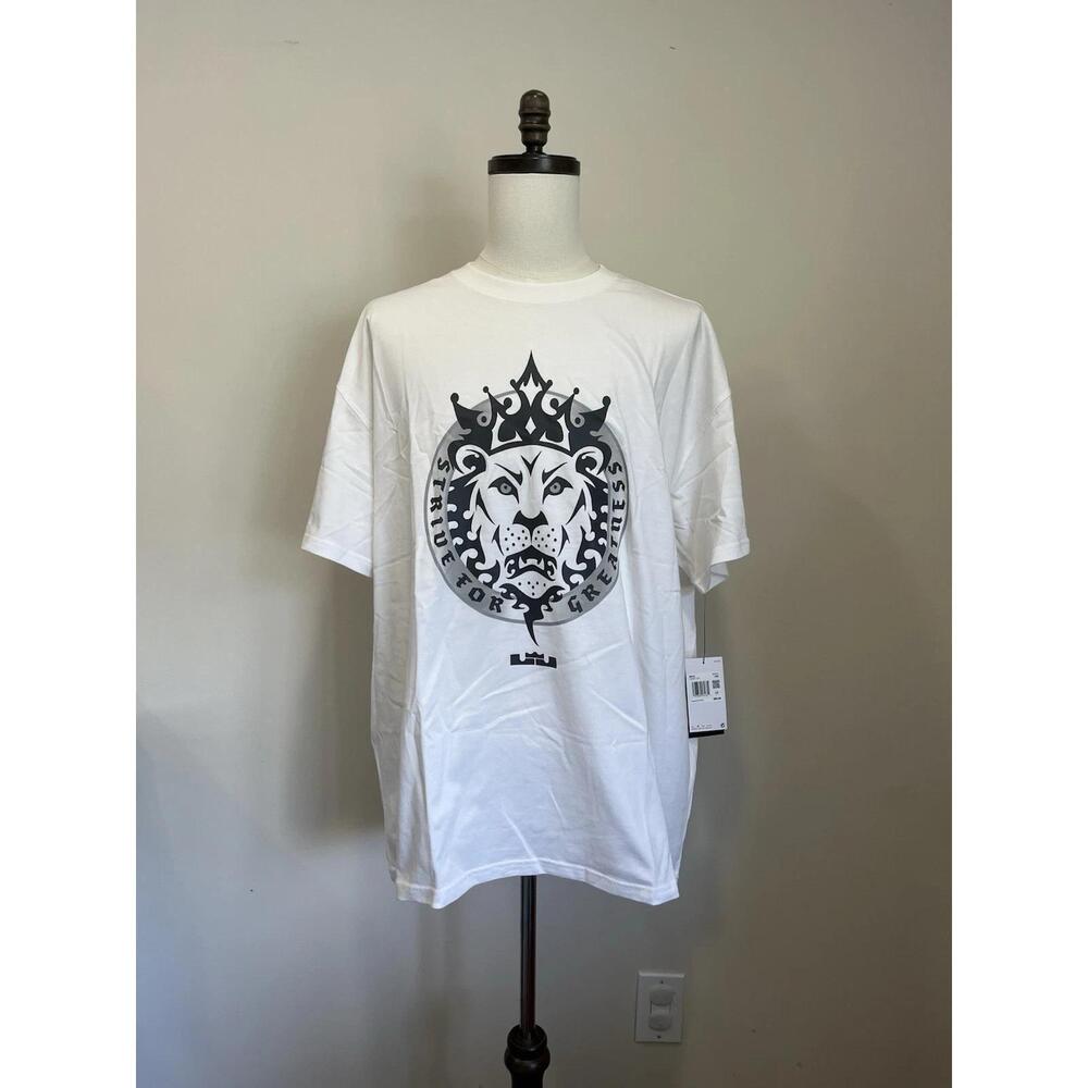 Lebron Mens Max90 Basketball T-Shirt White Loose Fit X Hj3341-100